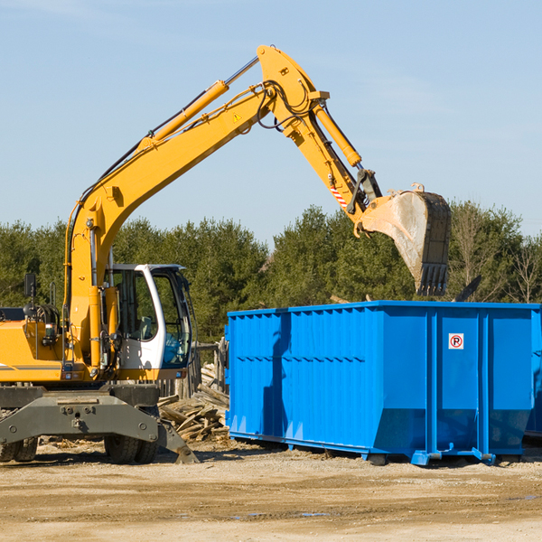 are there any restrictions on where a residential dumpster can be placed in Baltimore